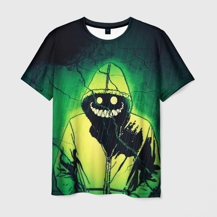 Мужская футболка 3D Halloween   призрак в плаще фото