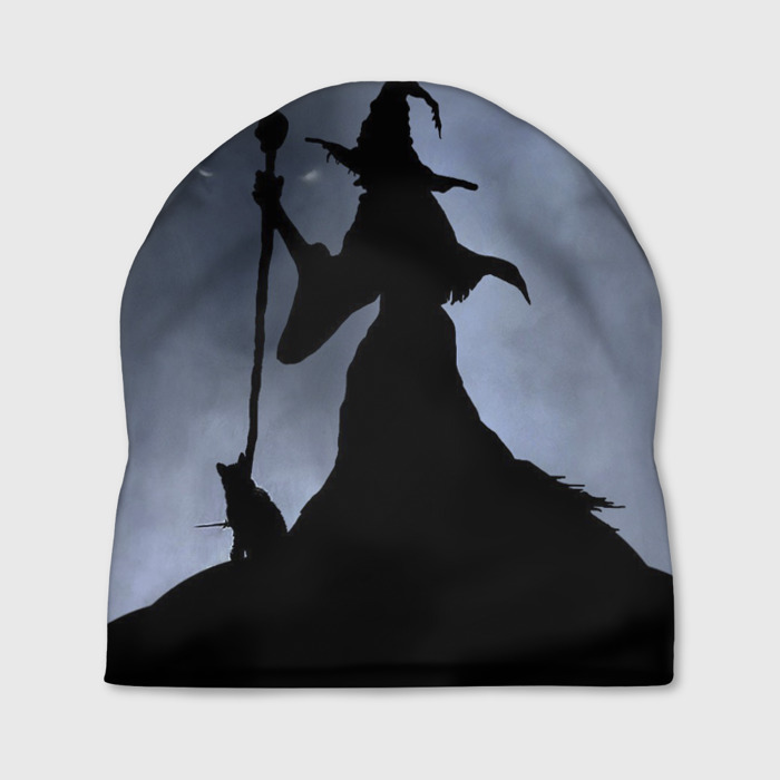 Шапка 3D Halloween   силуэт ведьмы с котом фото