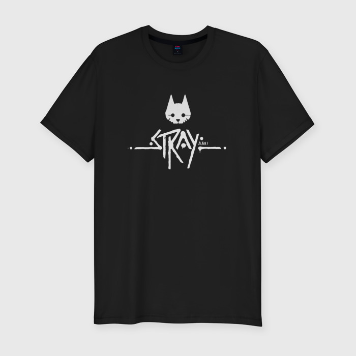 Мужская футболка хлопок Slim Stray Logo Essential фото
