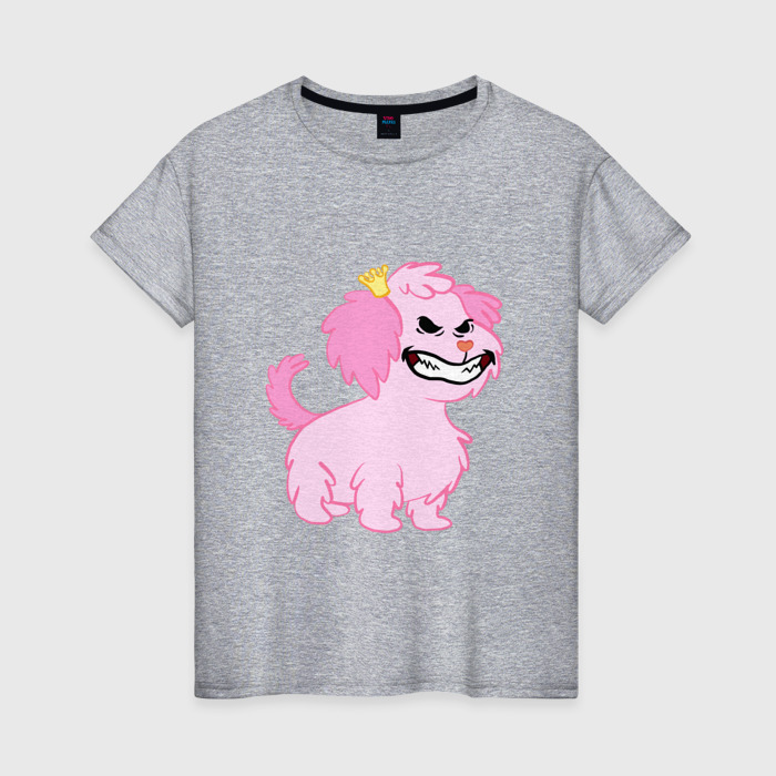 Женская футболка хлопок Злой пёсик фото