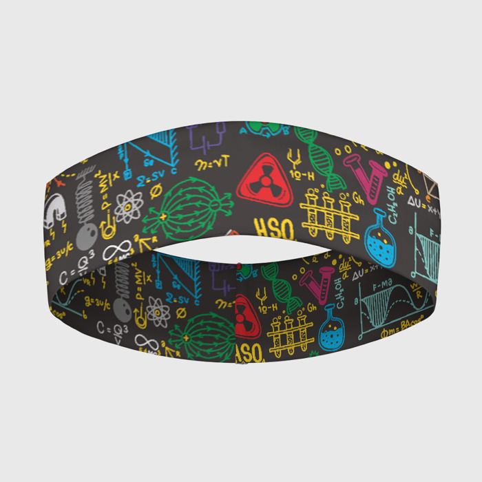Повязка на голову 3D Шпаргалка по химии фото