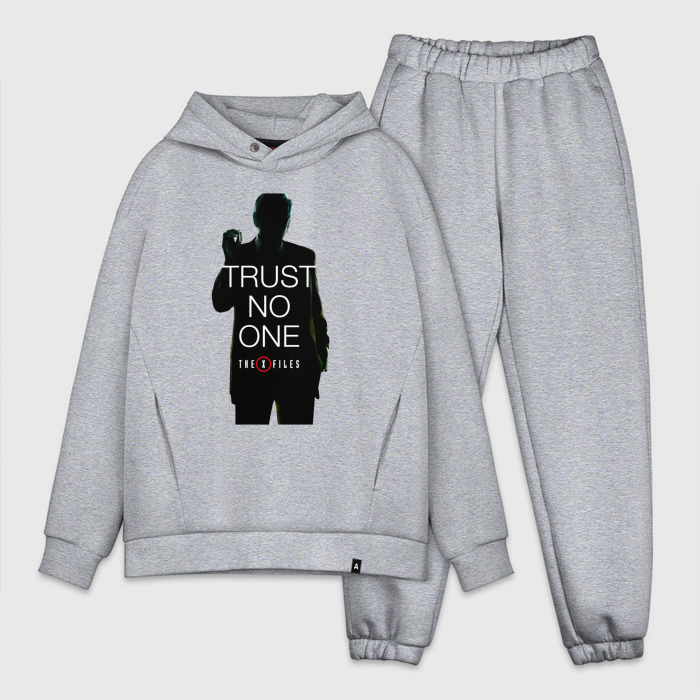 Мужской костюм oversize хлопок X files   курильщик фото