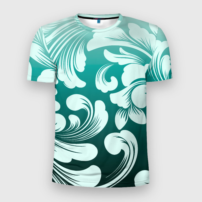 Мужская футболка 3D Slim Гравюра весны фото
