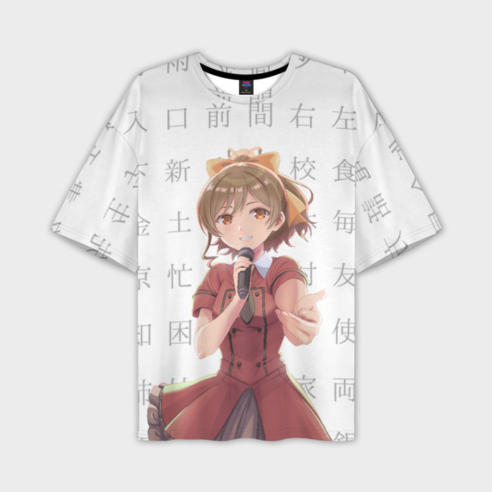 Мужская футболка OVERSIZE 3D Судзунэ Мияма   Отборочный проект фото