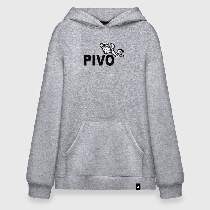 Худи SuperOversize хлопок Пиво вместо пумы фото