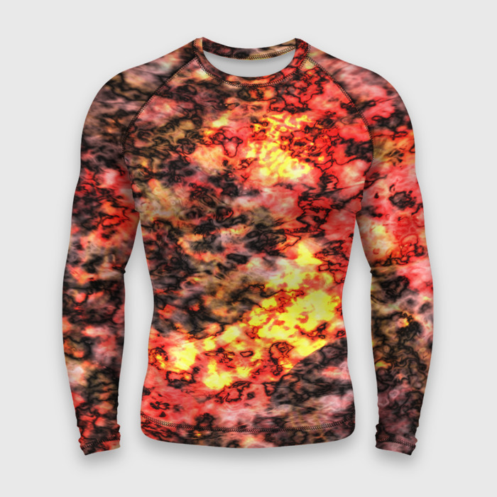 Мужской рашгард 3D Лава под водой фото