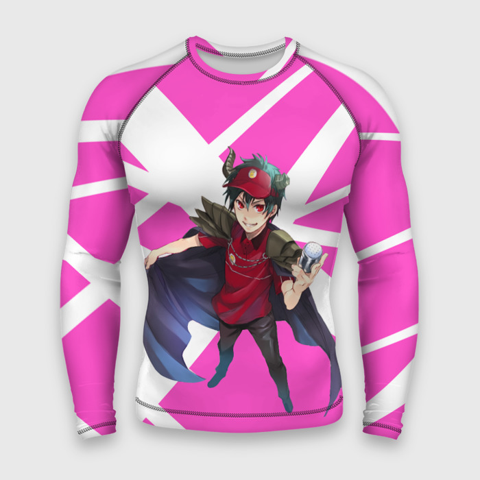 Мужской рашгард 3D Повелитель тьмы на подработке   Садао фото