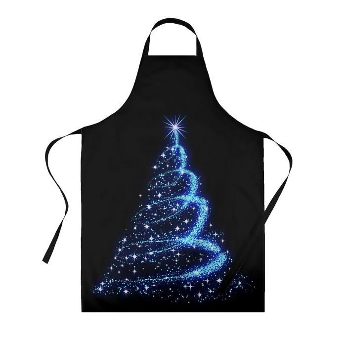 Фартук 3D Неоновая Ёлка фото