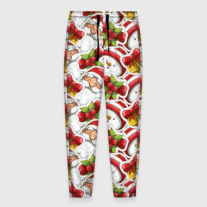 Мужские брюки 3D Новогодний праздник фото