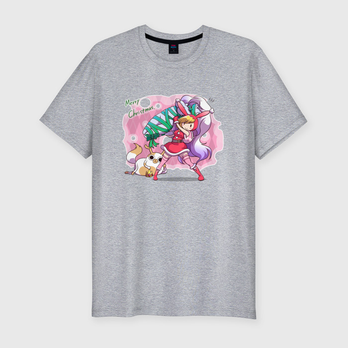 Мужская футболка хлопок Slim Новогодний подарок для него фото