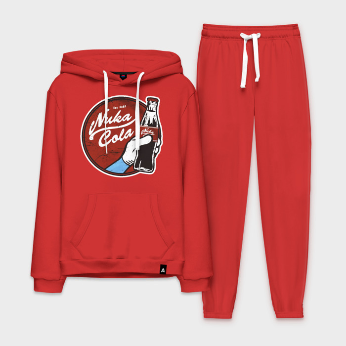 Мужской костюм хлопок с толстовкой Nuka cola sticker фото