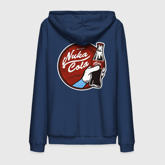 Мужская толстовка на молнии хлопок Nuka cola sticker фото
