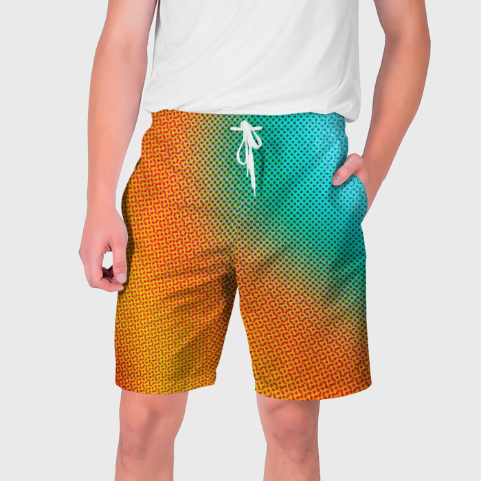 Мужские шорты 3D Полутоновый градиент   текстура фото