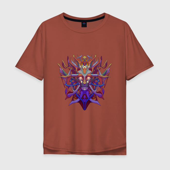 Мужская футболка хлопок Oversize Королева андроидов фото