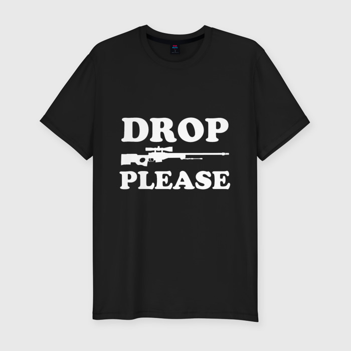 Мужская футболка хлопок Slim Drop AWP Please фото