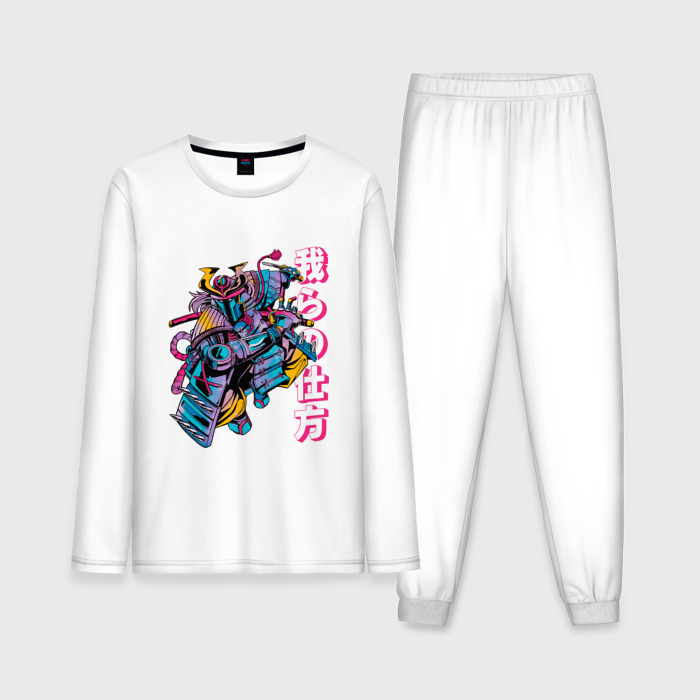 Мужская пижама с лонгсливом хлопок Сай фай самурай фото