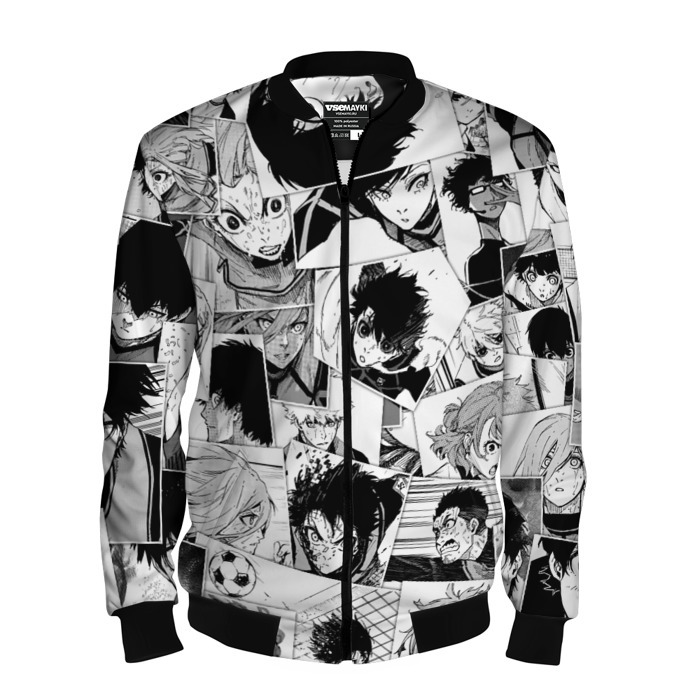 Мужской бомбер 3D Blue Lock Pattern фото