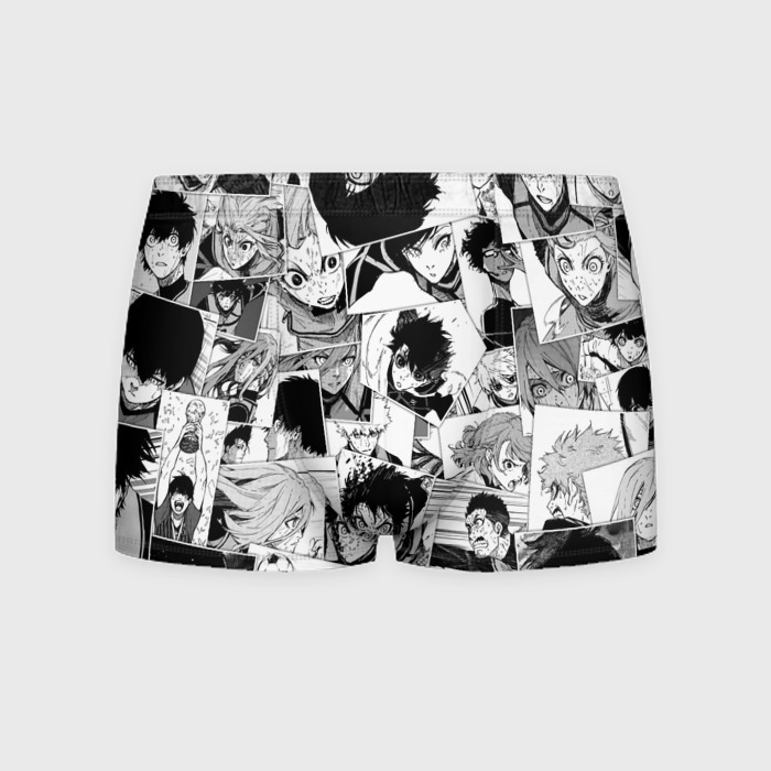 Мужские трусы 3D Blue Lock Pattern фото