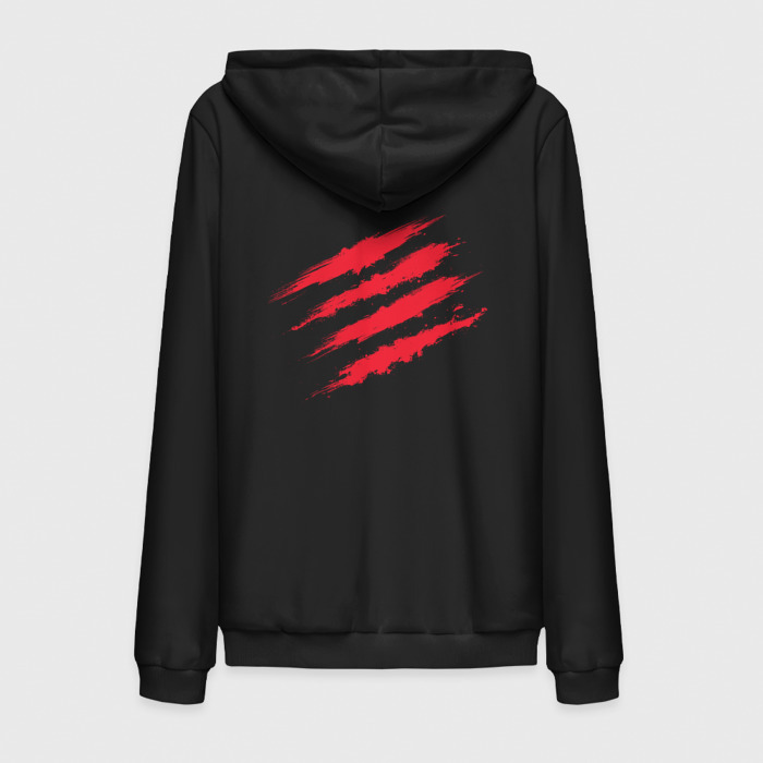 Мужская толстовка на молнии хлопок Четыре рваных полосы фото