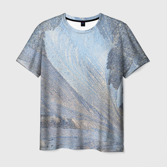 Мужская футболка 3D Морозный узор 13 фото