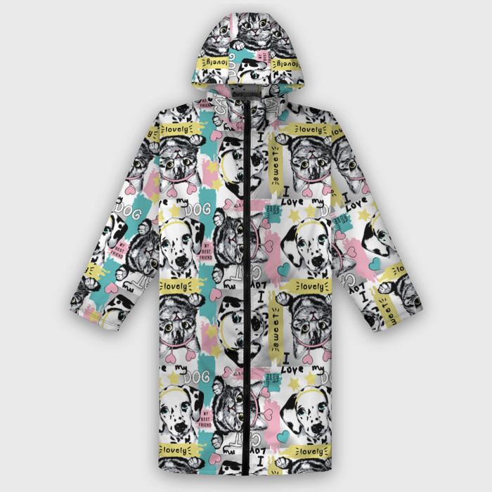 Дождевик унисекс 3D My best friend фото