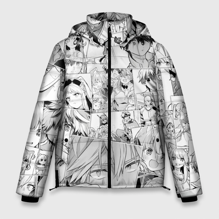 Мужская зимняя куртка 3D Переродившись в другом мире я создам легенду о сильнейшем герое pattern фото