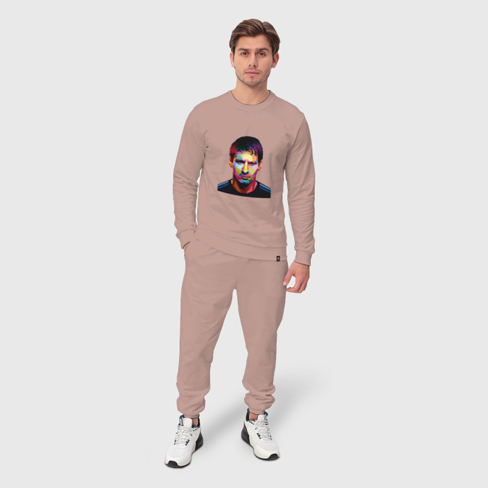 Мужской костюм хлопок Messi face фото