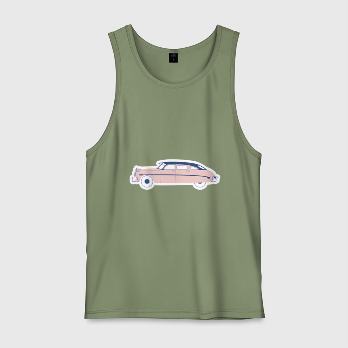 Мужская майка хлопок Ретро машина фото