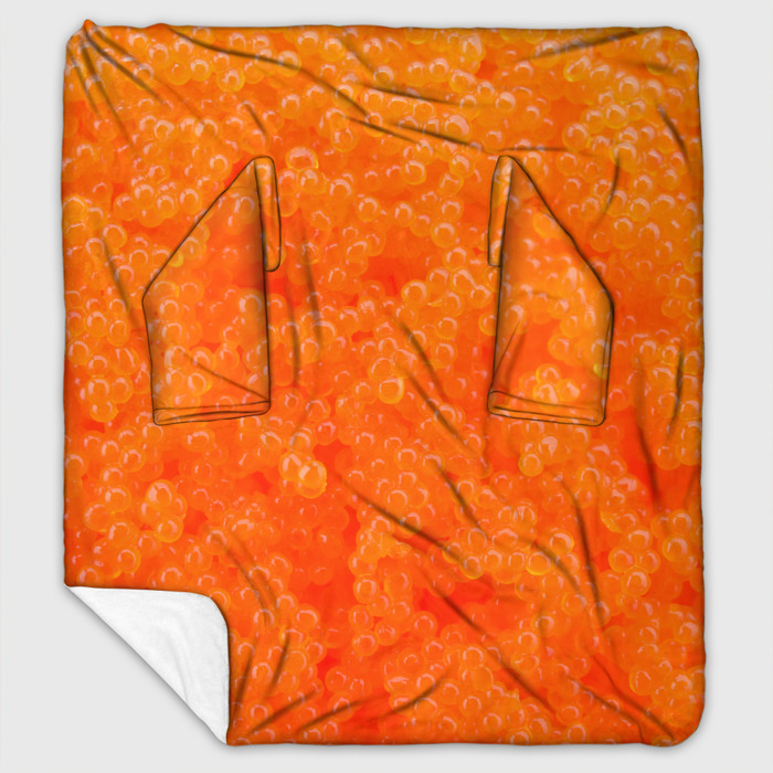 Плед с рукавами Красная икорка фото