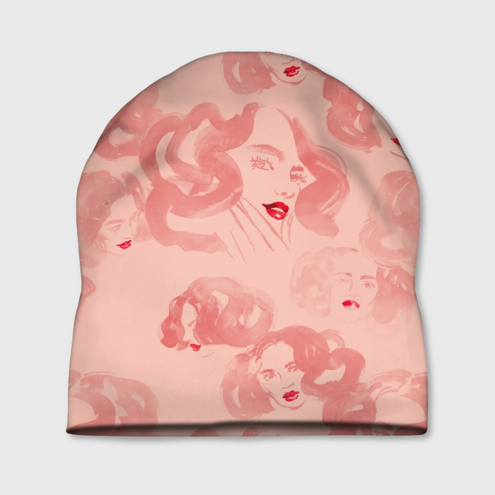 Шапка 3D Красная помада фото