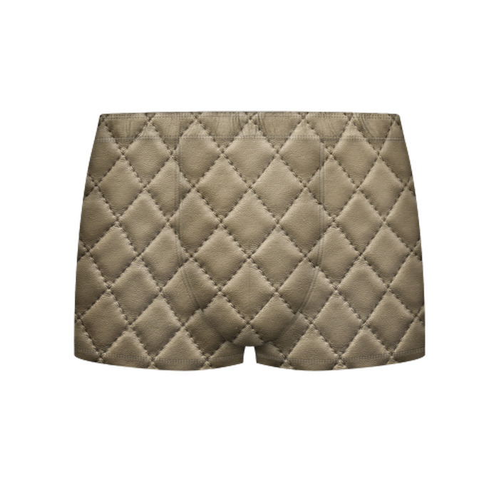 Мужские трусы 3D Стёганая кожа   fashion texture фото