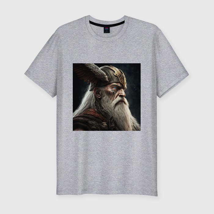 Мужская футболка хлопок Slim Викинг дикарь фото