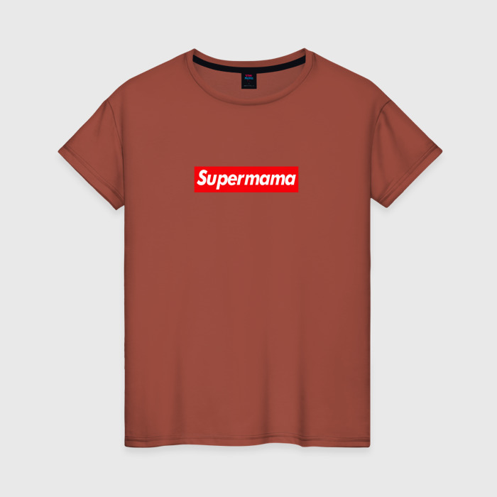 Женская футболка хлопок Superмама фото