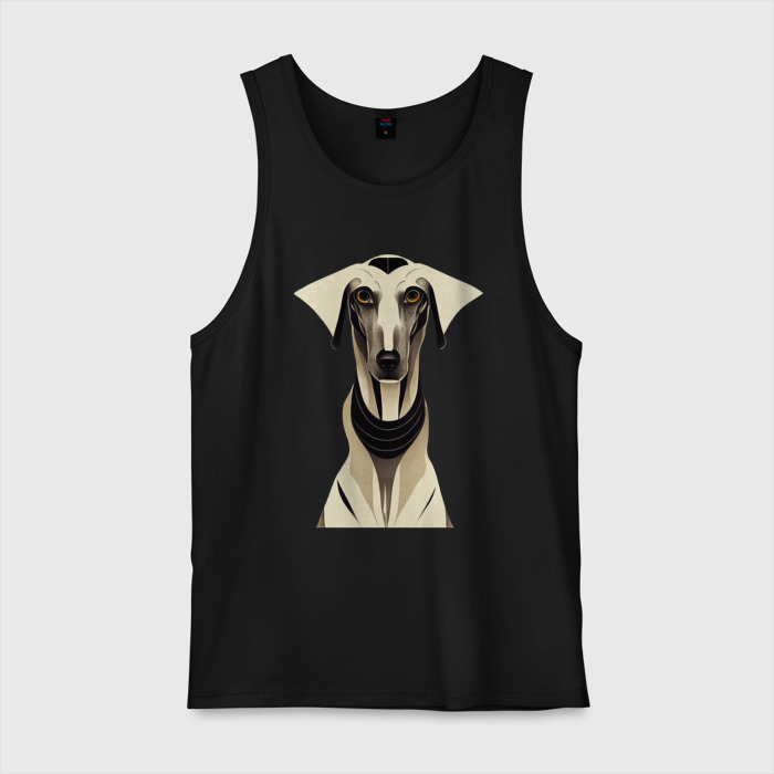 Мужская майка хлопок Мудрый пес фото