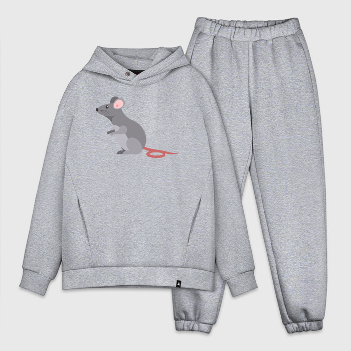 Мужской костюм oversize хлопок Милый мышонок фото