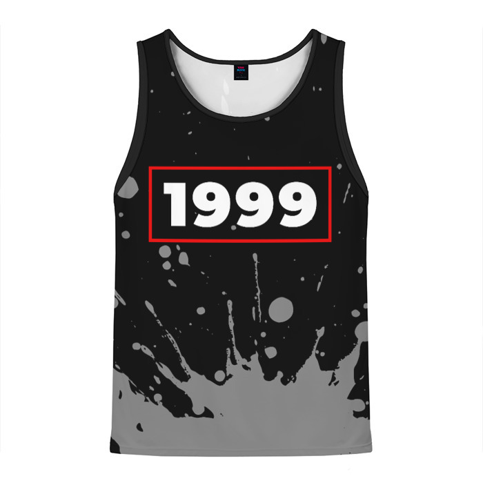 Мужская майка 3D 1999   в красной рамке на темном фото