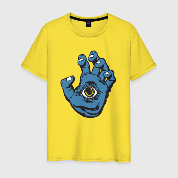 Мужская футболка хлопок Рука циклопа фото