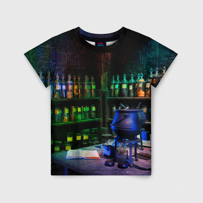 Детская футболка 3D Зельеварение фото