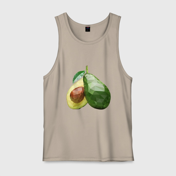 Мужская майка хлопок Авокадо фрукт фото