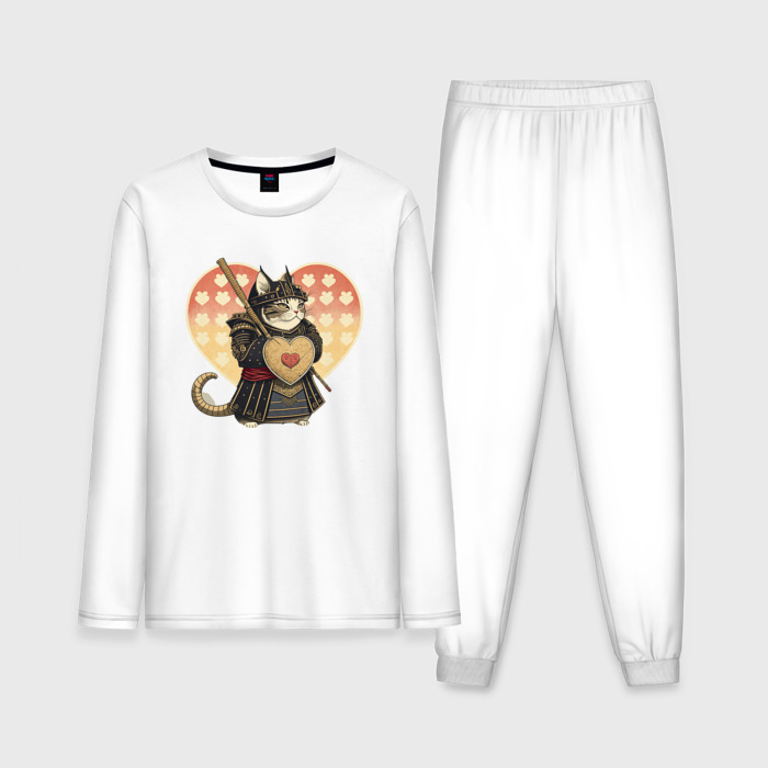 Мужская пижама с лонгсливом хлопок Охранник моего сердца фото