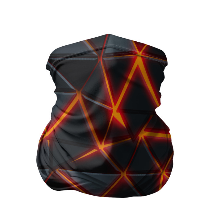 Бандана-труба 3D Треугольники и неон фото