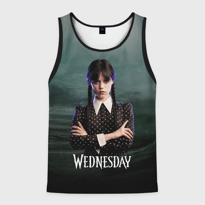 Мужская майка 3D Уэнсдэй пустой лес фото