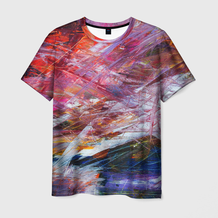 Мужская футболка 3D Абстрактная живопись фото
