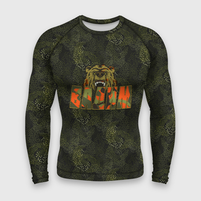 Мужской рашгард 3D Вадим камуфляж фото