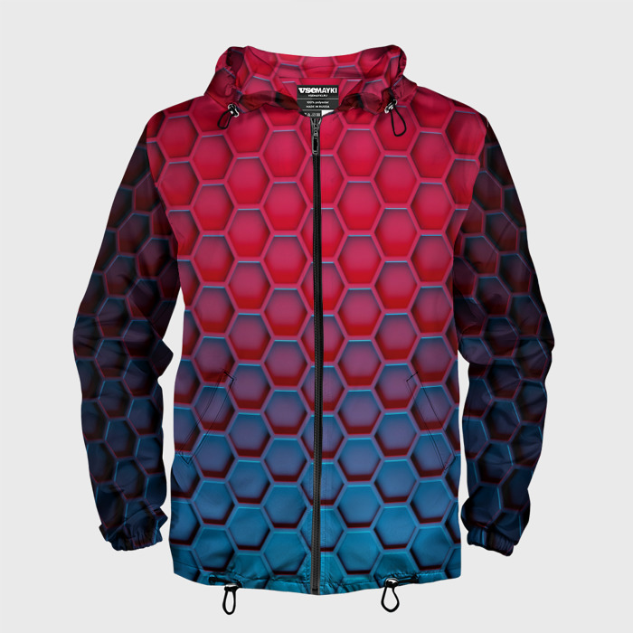 Мужская ветровка 3D Битва градиентов брони фото