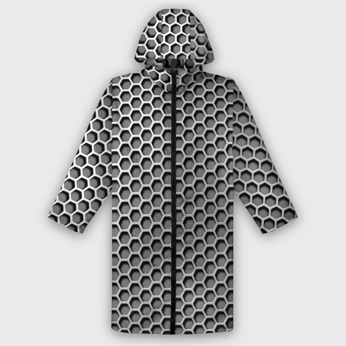 Дождевик унисекс 3D Металлическая кольчуга фото