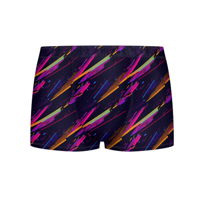 Мужские трусы 3D глитч полосы фото