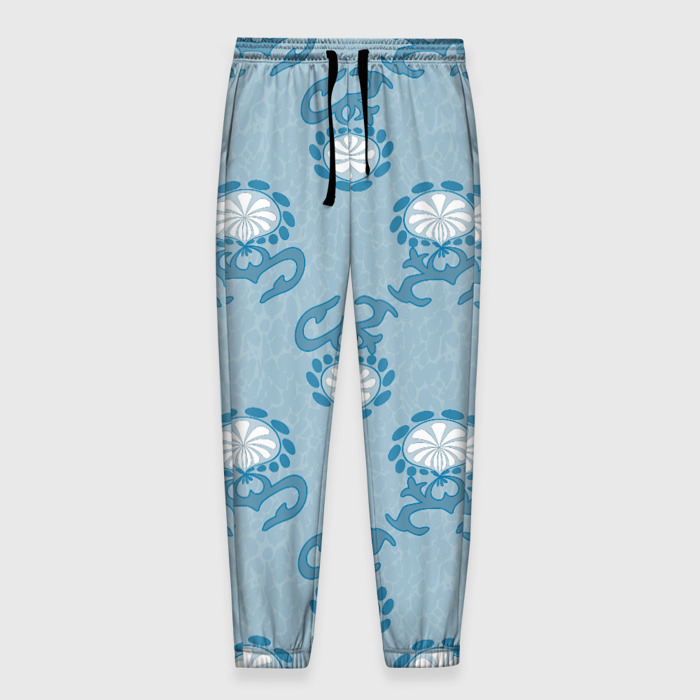 Мужские брюки 3D Загогулина и цветок фото