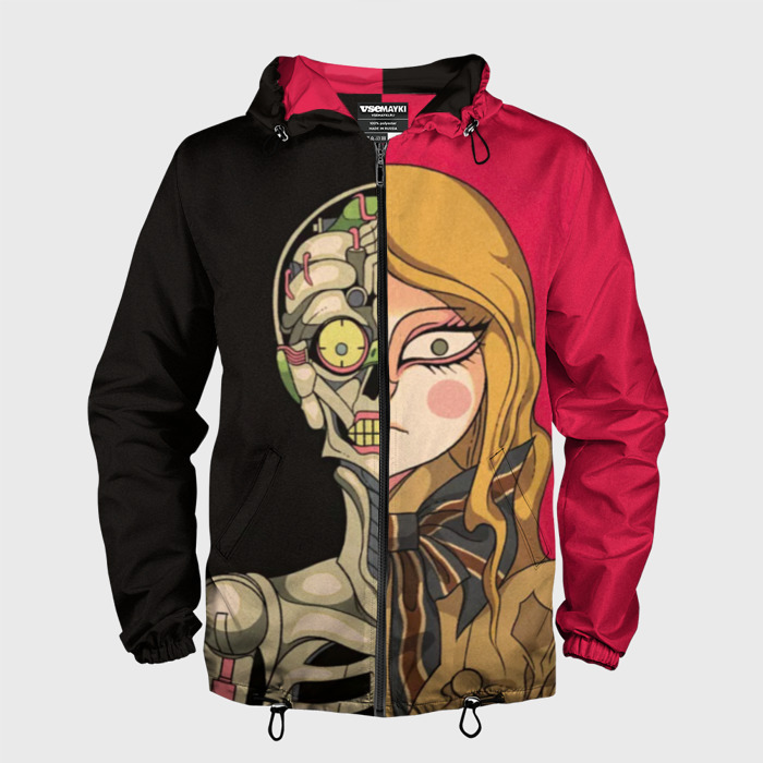 Мужская ветровка 3D M3GAN vs ANDROID фото