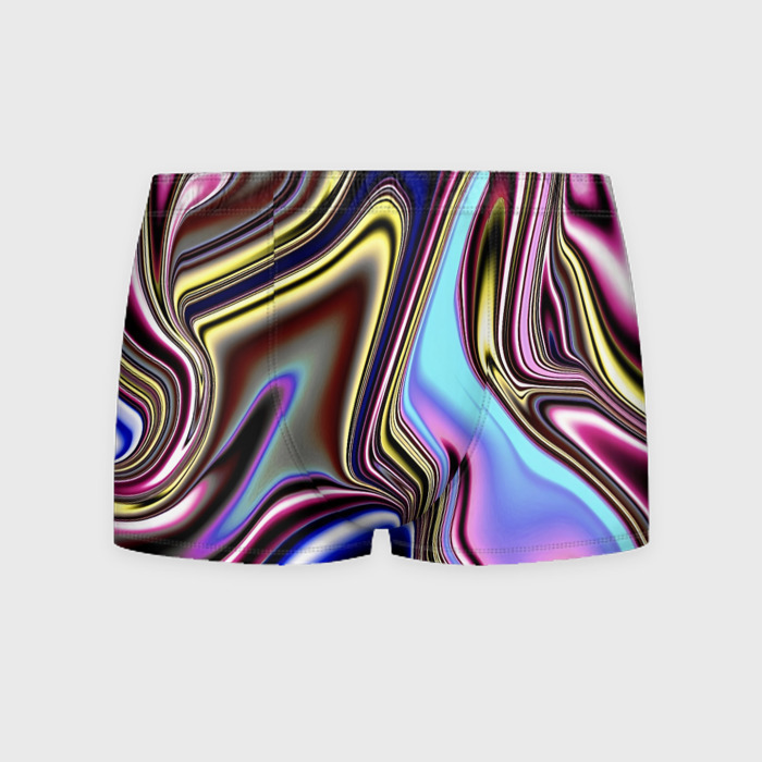 Мужские трусы 3D блестящая ткань фото